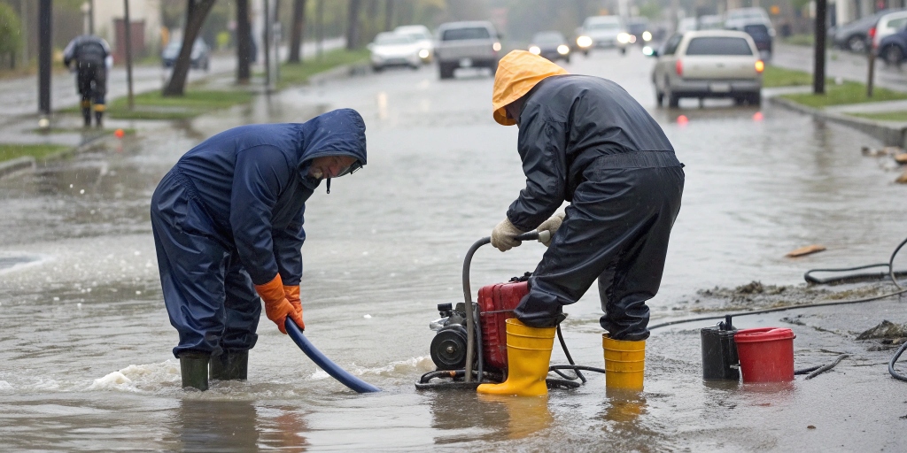 Explanation of why 24-hour plumber crews are essential during storm flooding to prevent water damage and restore safety.