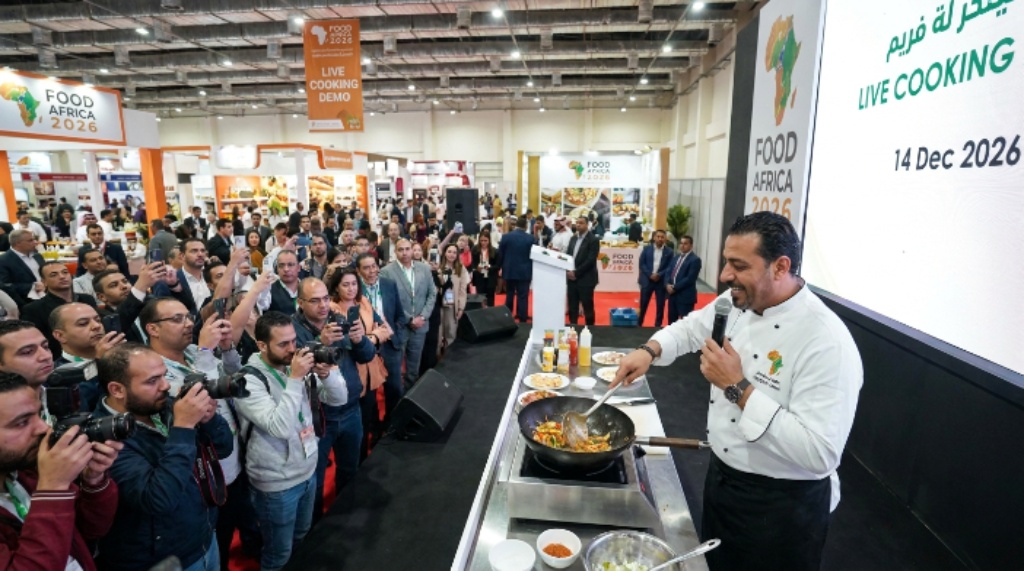 Live cooking demonstration at Food Africa 2026 Egypt International Exhibition Center